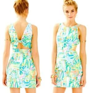 Lilly Pulitzer Courtney Shift in Sea Salt and Sun dress 00